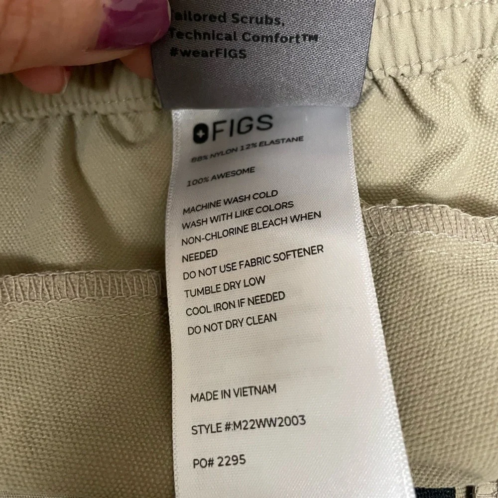 Figs scrub trouser pant khaki